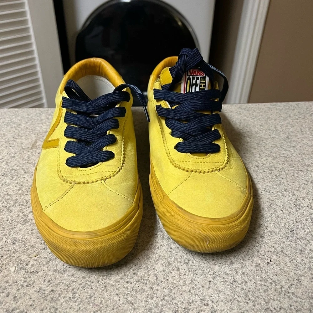 Vans Yellow Sneakers with Black Accents